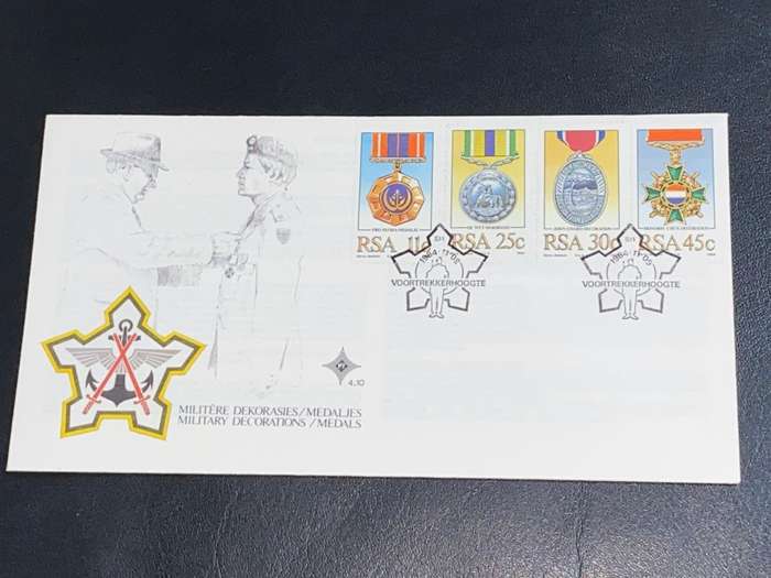 1984 VOORTREKKERHOOGTE MILITARY DECORATIONS 4.10 FDC