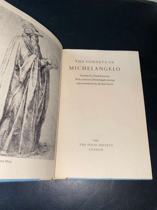 THE SONNETS OF MICHELANGELO 1961 FOLIO SOCIETY