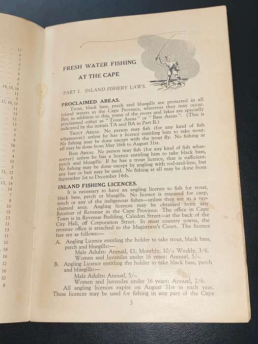 FRESH WATER FISHING AT THE CAPE BY A. CECIL HARRISON 1949 THE CAPE PISCATORIAL SOCIETY