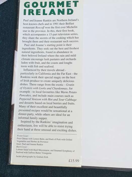 GOURMET IRELAND BY PAUL & JEANNE RANKIN