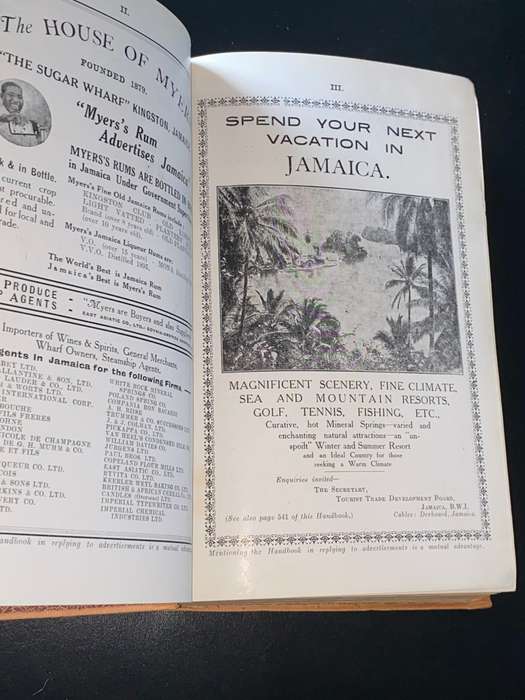 THE HANDBOOK OF JAMAICA 1937-38 BY FRANK CUNDALL