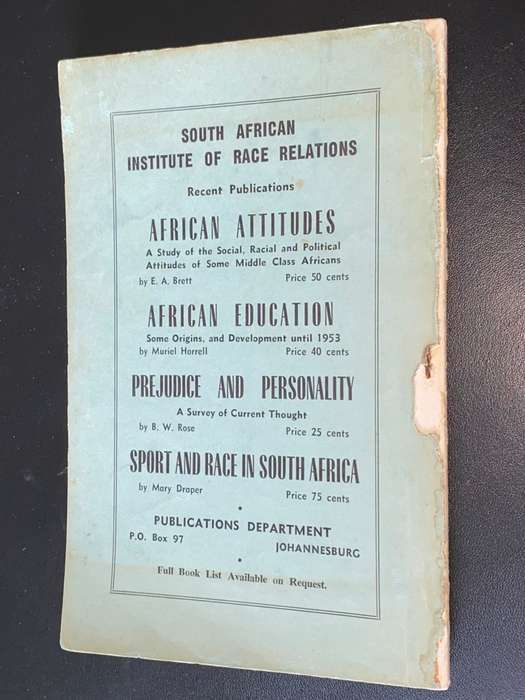 THE CLASSIC JOHANNESBURG QUARTERLY VOL1 #2 1963