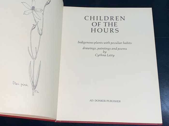 CHILDREN OF THE HOURS BY CYNTHIA LETTY SIGNED LIMITED EDITION IN FULL LEATHER 18/100
