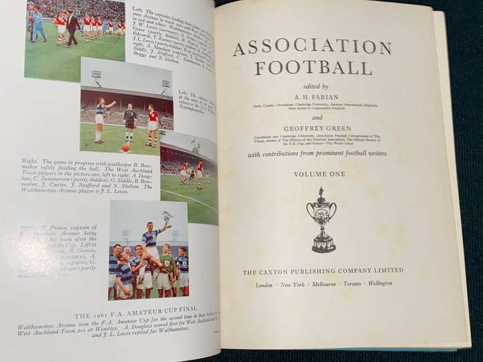 ASSOCIATION FOOTBALL EDITED BY A.H. FABIAN 4 VOLUMES 1961