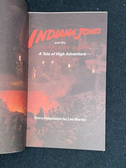 INDIANA AND THE TEMPLE OF DOOM A TALE OF HIGH ADVENTURE