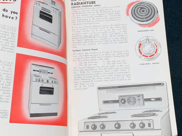 FRIDGIDAIRE ELECTRIC STOVES INSTRUCTION MANUAL WITH RECIPES