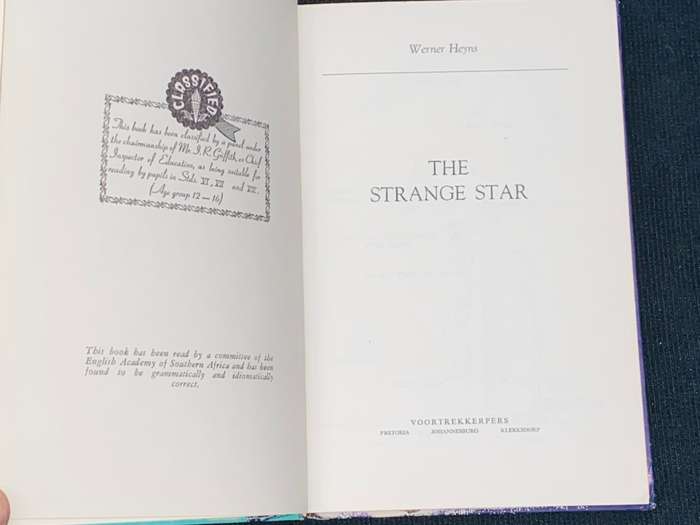 THE STRANGE STAR BY WERNER HEYNS