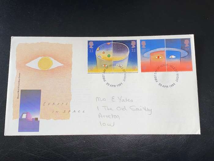 ROYAL MAIL EUROPE IN SPACE FIRST DAY COVER APR 1991