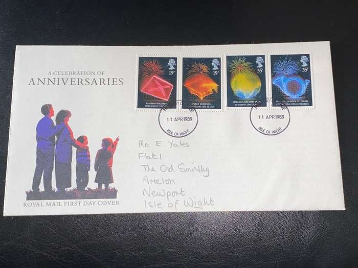 ROYAL MAIL A CELEBRATION OF ANNIVERSARIES FIRST DAY COVER APRIL 1989