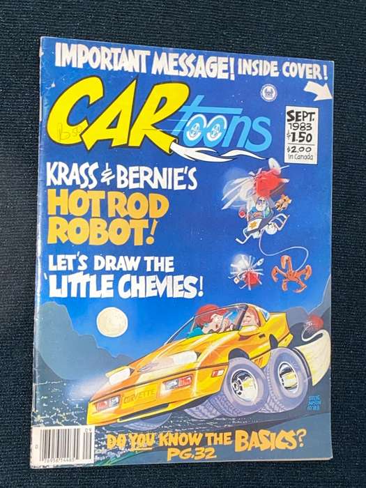 CARTOONS SEPT 1983 VINTAGE COMIC
