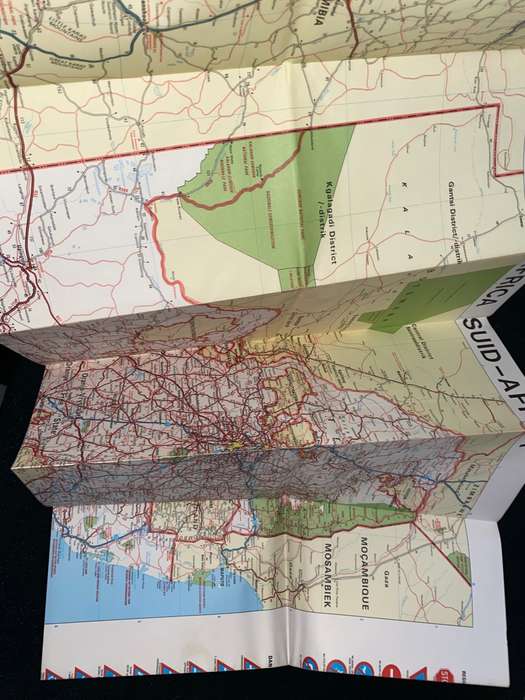 VINTAGE RSA FOLD-OUT ROAD MAP / PADKAART - MAP STUDIO