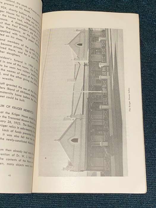 KRUGER HOUSE PRETORIA A BROCHURE FOR VISITORS BY DR W.J. DE KOCK