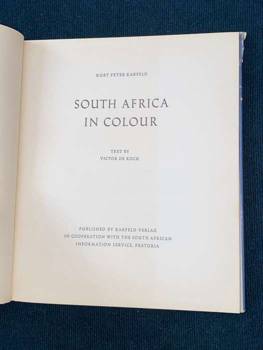 SOUTH AFRICA IN COLOUR BY KURT  PETER KARFELD 1959