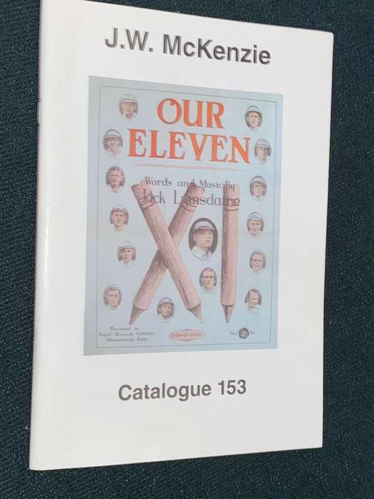 VINTAGE J.W. MCKENZIE CRICKET AUCTION CATALOGUES X 5
