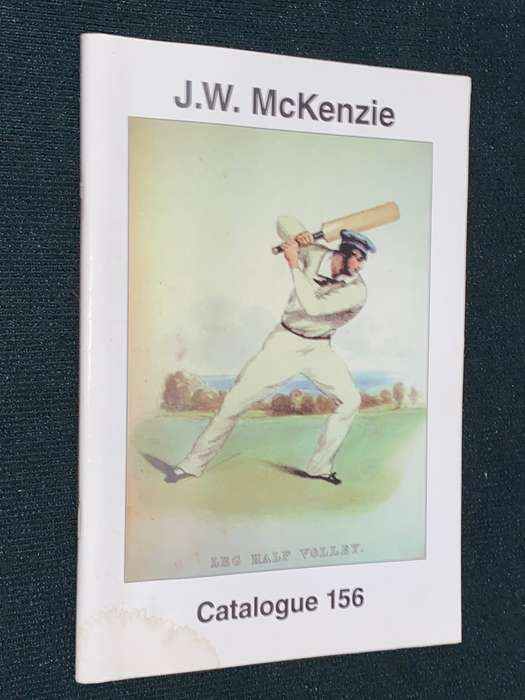 VINTAGE J.W. MCKENZIE CRICKET AUCTION CATALOGUES X 5