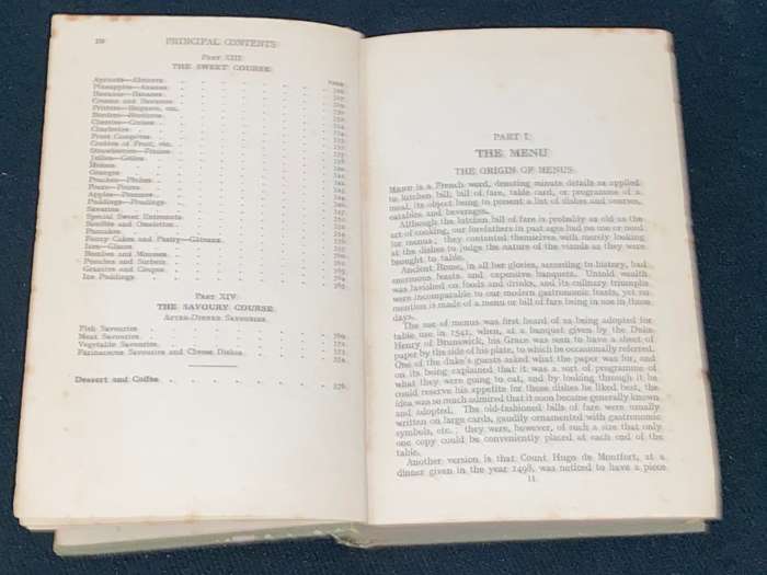 THE MENU BOOK & REGISTER OF DISHES PRACTICAL. GASTRONOMY BY C. HERMAN SENN