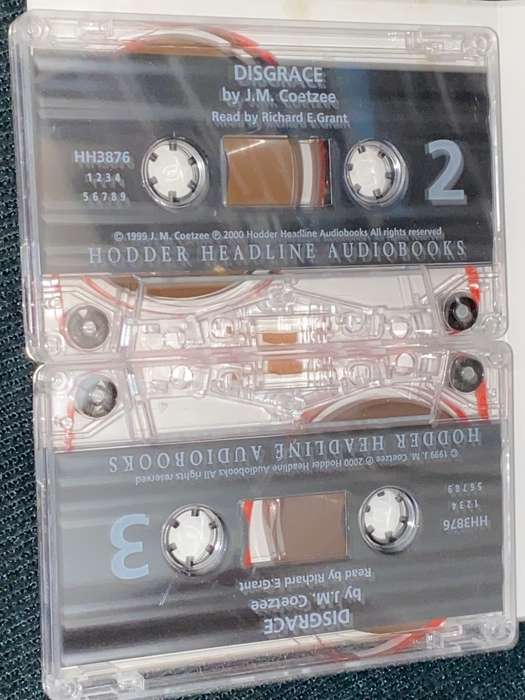 DISGRACE BY J.M. COETZEE AUDIO CASSETTE TAPE SET