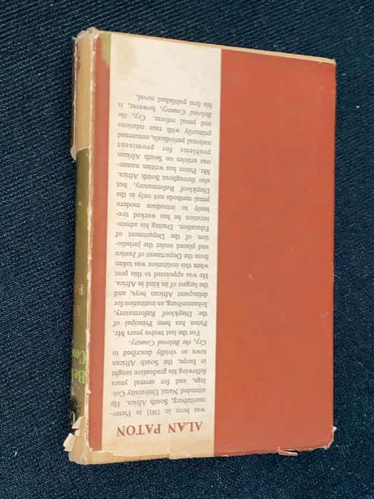 CRY THE BELOVED COUNTRY BY ALAN PATON 1948 1ST UK EDITION