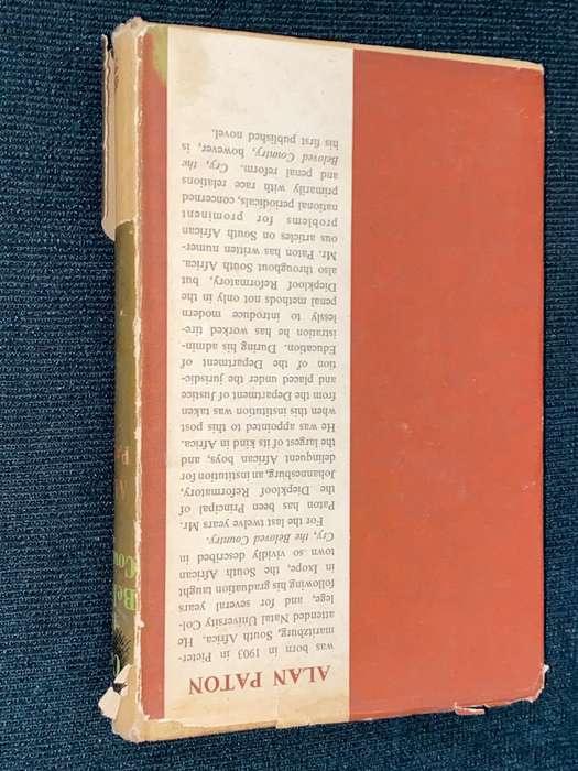 CRY THE BELOVED COUNTRY BY ALAN PATON 1948 1ST UK EDITION