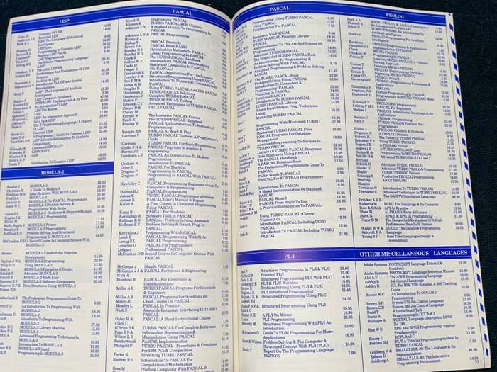 THE MODERN BOOK CO. COMPUTER CATALOGUE 1989