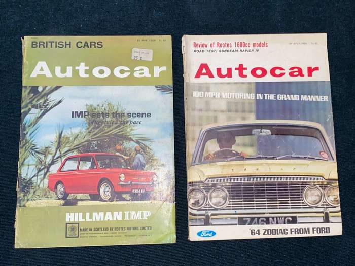 VINTAGE AUTOCAR  MAGAZINES 1960'S X 7