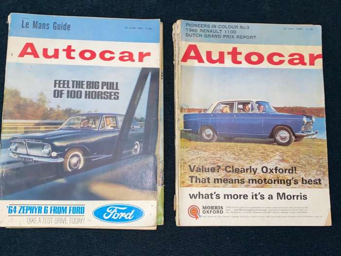 VINTAGE AUTOCAR  MAGAZINES 1960'S X 7