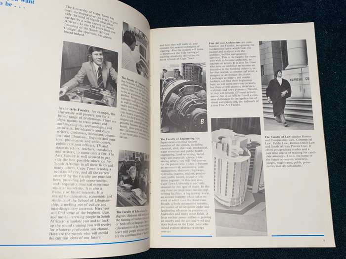 INTRODUCING THE UNIVERSITY OF CAPE TOWN VINTAGE BROCHURE