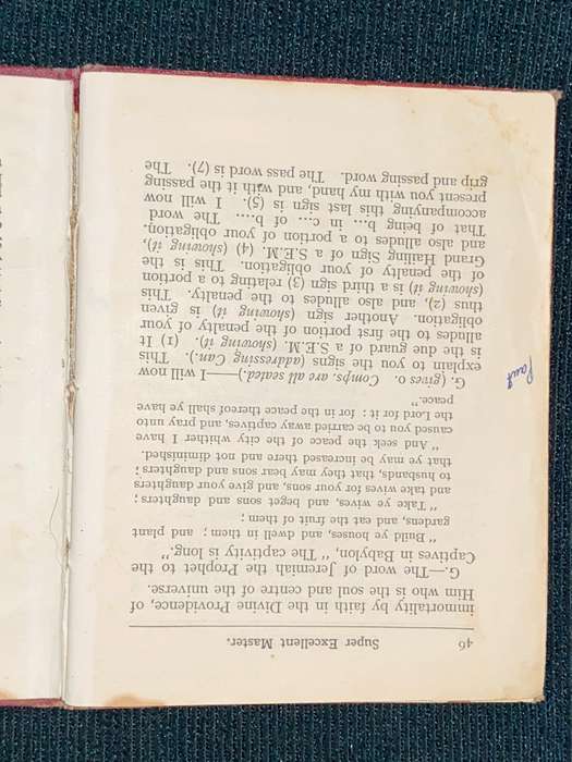 THE CRYPTIC DEGREES SCOTTISH WORK 1927 - FREEMASONRY
