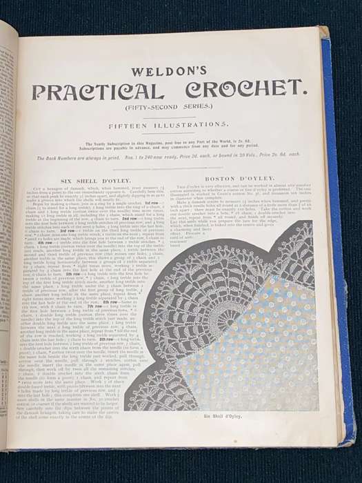 WELDON'S PRACTICAL TATTING & CROCHET, CANVAS EMBROIDERY 1890'S