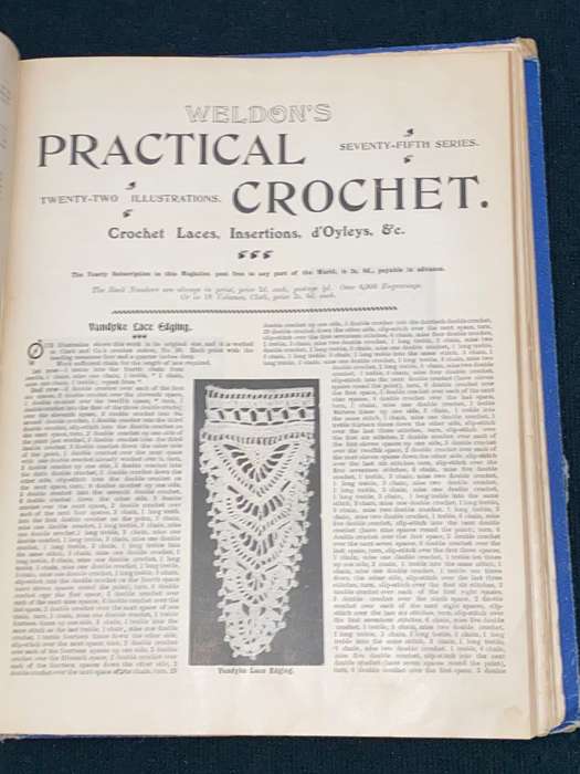 WELDON'S PRACTICAL TATTING & CROCHET, CANVAS EMBROIDERY 1890'S