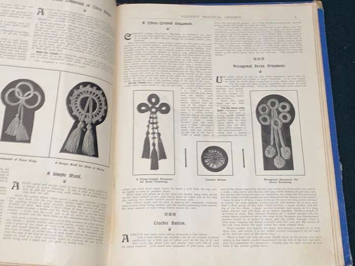 WELDON'S PRACTICAL TATTING & CROCHET, CANVAS EMBROIDERY 1890'S