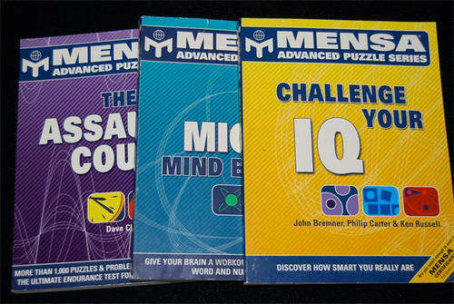 MENSA ADVANCE PUZZLE SERIES 3 BOOKS