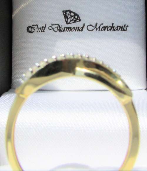 **GREAT VALUE [R18626]** INFINITY DESIGN [0.200ct] DIAMOND RING [YELLOW GOLD] - BUY SAFE