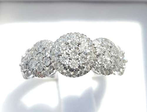 **BRILLIANT BUY | R43465]** FLORAL DESIGN | 1.00ct | DIAMOND RING | WHITE GOLD - BUY SAFE