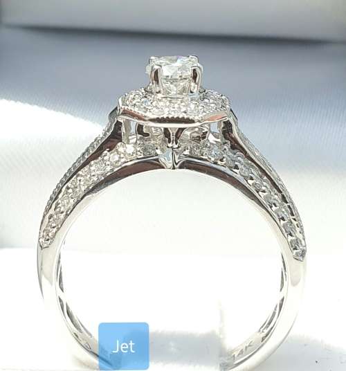 **HUGE DEAL | R73871** OCTAGON DESIGN | ROUND CUT | 1.350ct | DIAMOND RING | WHITE GOLD - BUY SAFE