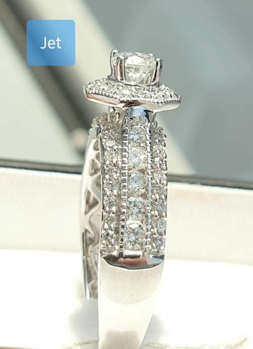 **HUGE DEAL | R73871** OCTAGON DESIGN | ROUND CUT | 1.350ct | DIAMOND RING | WHITE GOLD - BUY SAFE