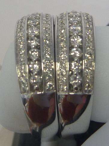 **AMAZING [R47385]** HIGH [G / VS] QUALITY [2 X 0.50ct] DIAMOND BAND [4.809g] WHITE GOLD - BUY SAFE