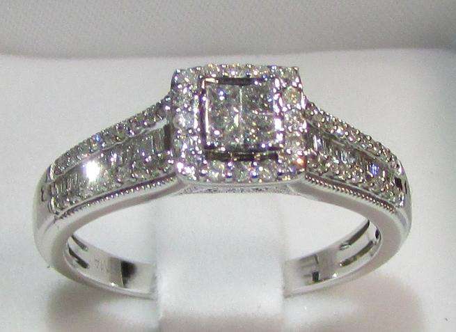 **UNBELIEVABLE [R40589]** BAGUETTE STYLE [0.700ct] DIAMOND RING [4.179g] WHITE GOLD - BUY SAFE