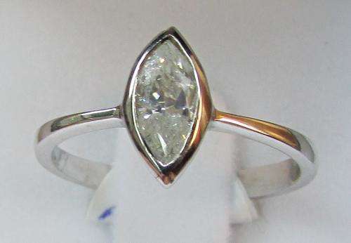 **DESIGNER [R26687]** MARQUISE CUT [0.600ct] DIAMOND [SI3] RING [WHITE GOLD] - BUY SAFE