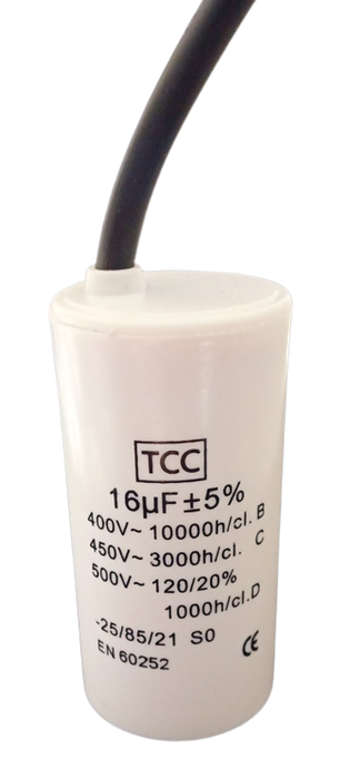 Pool Motor  Pump Capacitor 16uF/450V with cable