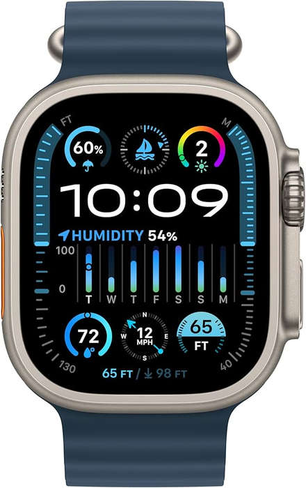 APPLE WATCH ULTRA 2 - 49MM - GPS + CELLULAR - TITANIUM WITH BLUE OCEAN BAND
