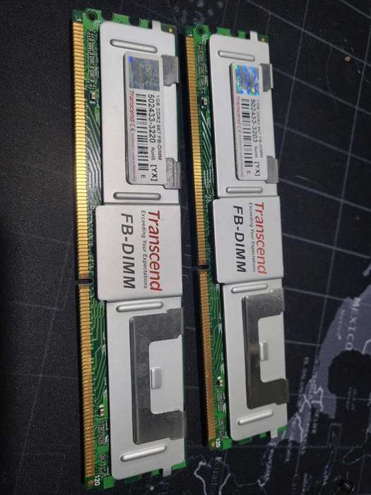 2x 1GB DDR2 667 Transcend FB DIMM RAM