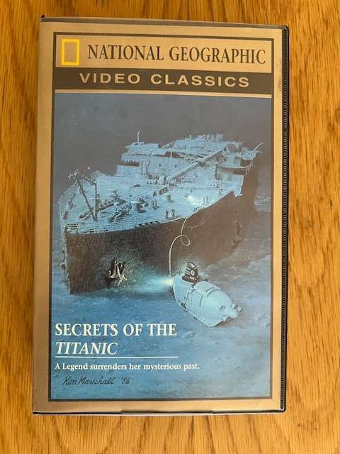 VHS: Secrets of the Titanic - National Geographic Video Classics - 1989