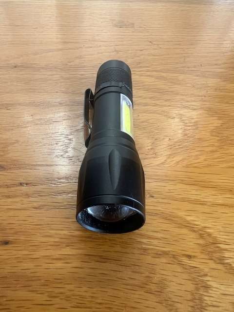 USB Charge small flashlight with case