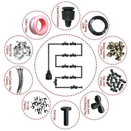PATIO MIST COOLING KIT (10M)