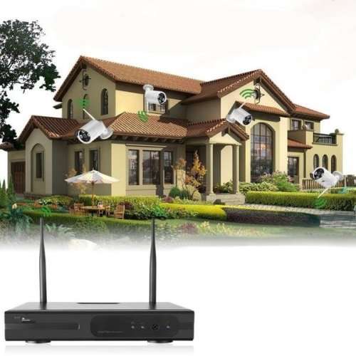4 Channel Wireless Security Camera Set
