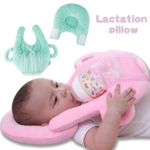 BABY BOTTLE HOLDER PINK / MINT GREEN