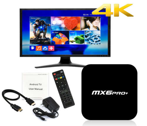 Android TV box MX6Pro + and I8Airmouse keyboard