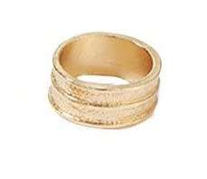 Stunning 9ct gold plated faux layered ring