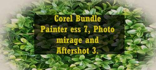 COREL BUNDLE - Painter ess 7, Aftershot pro 3 and Photo mirage genuine license keys